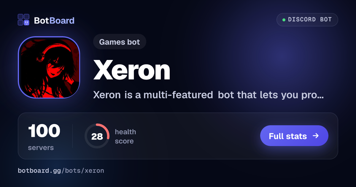 Share card for Xeron