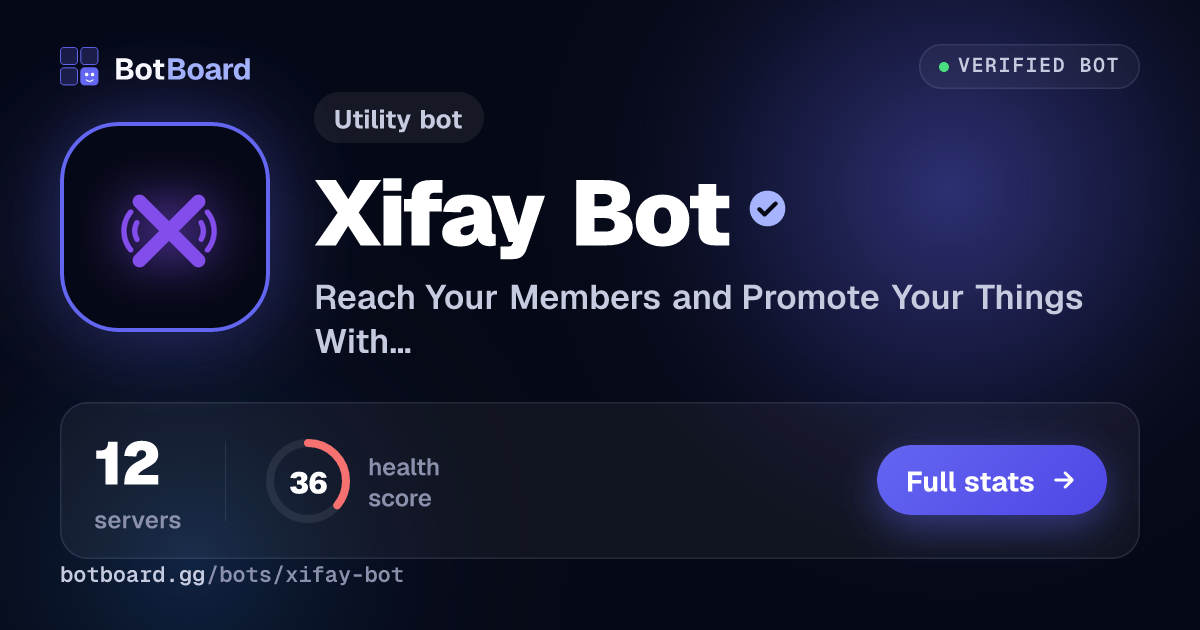 Share card for Xifay Bot