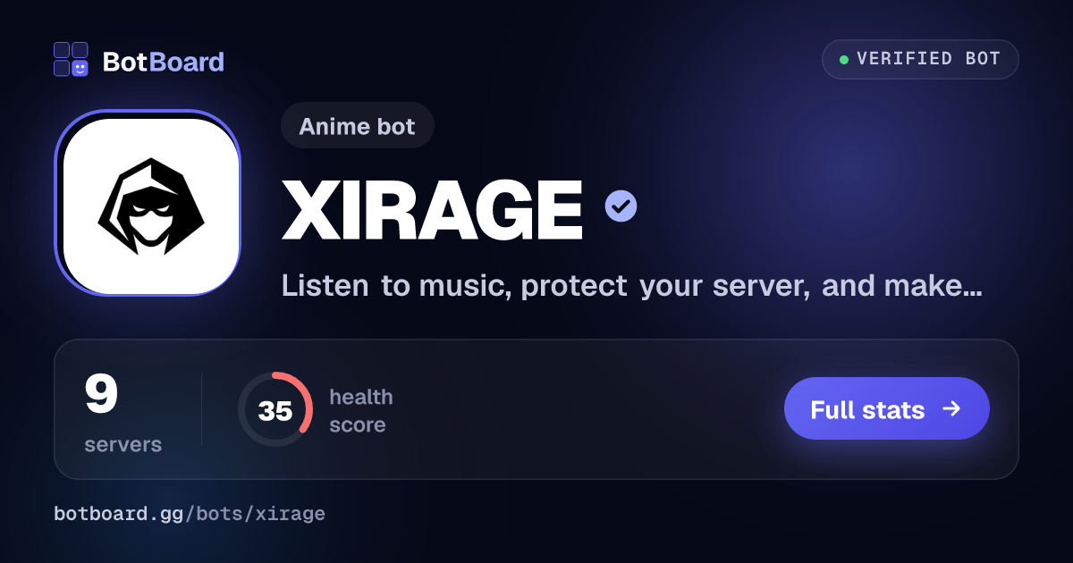 Share card for XIRAGE