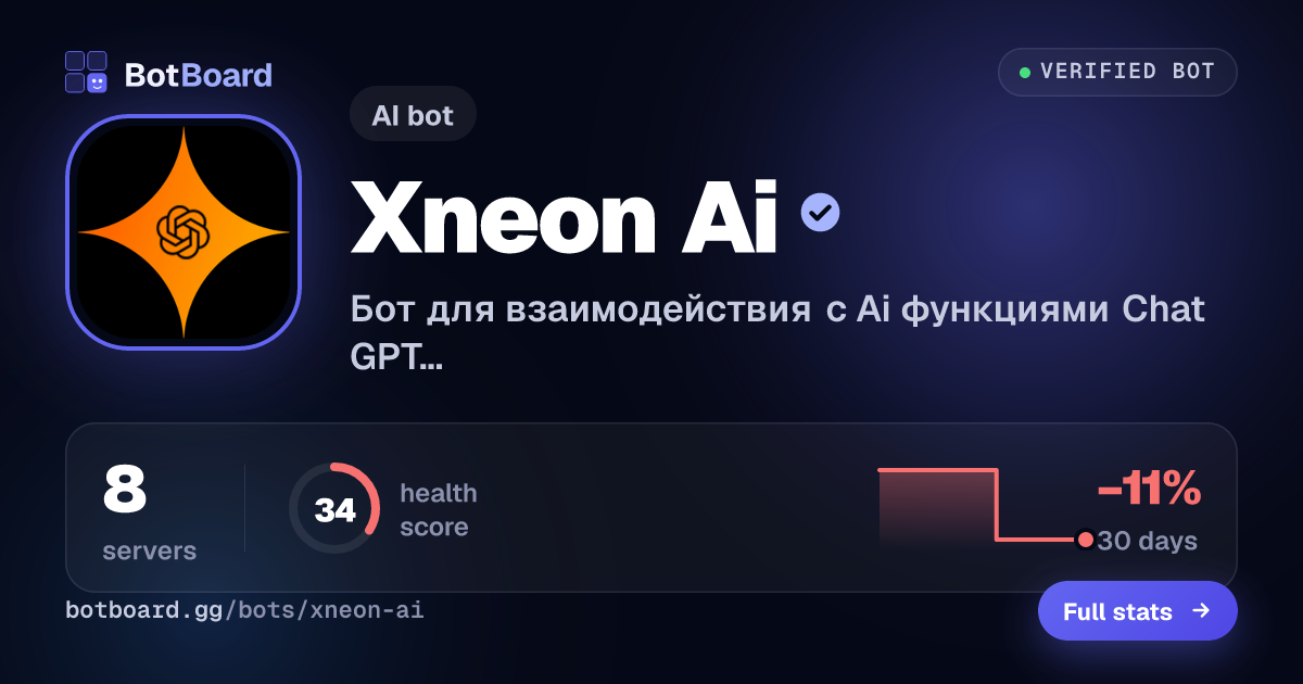 Share card for Xneon Ai