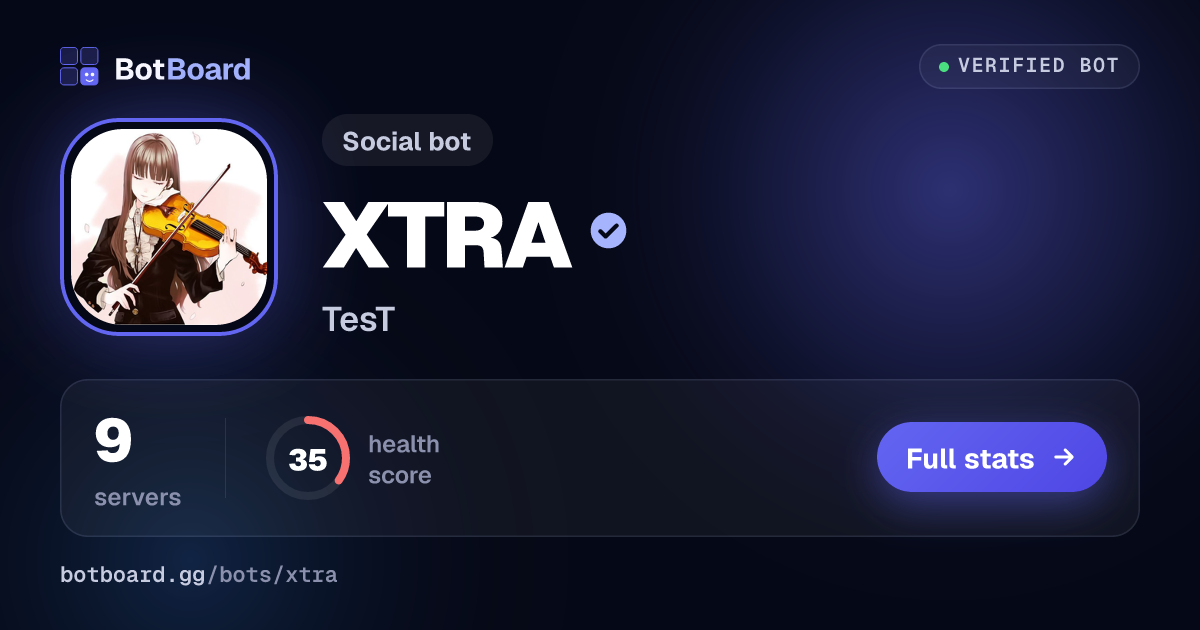 Share card for XTRA