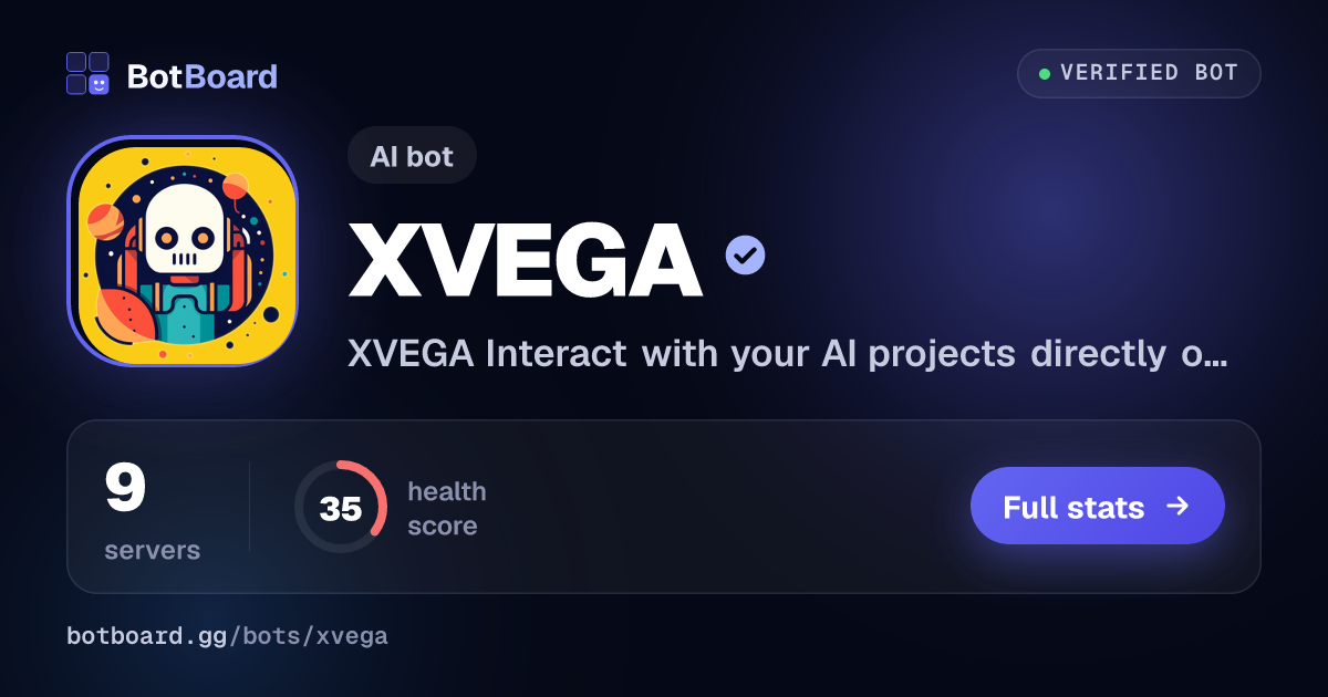Share card for XVEGA