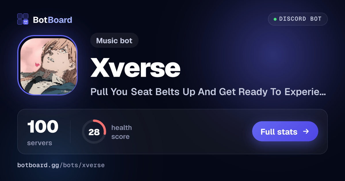 Share card for Xverse