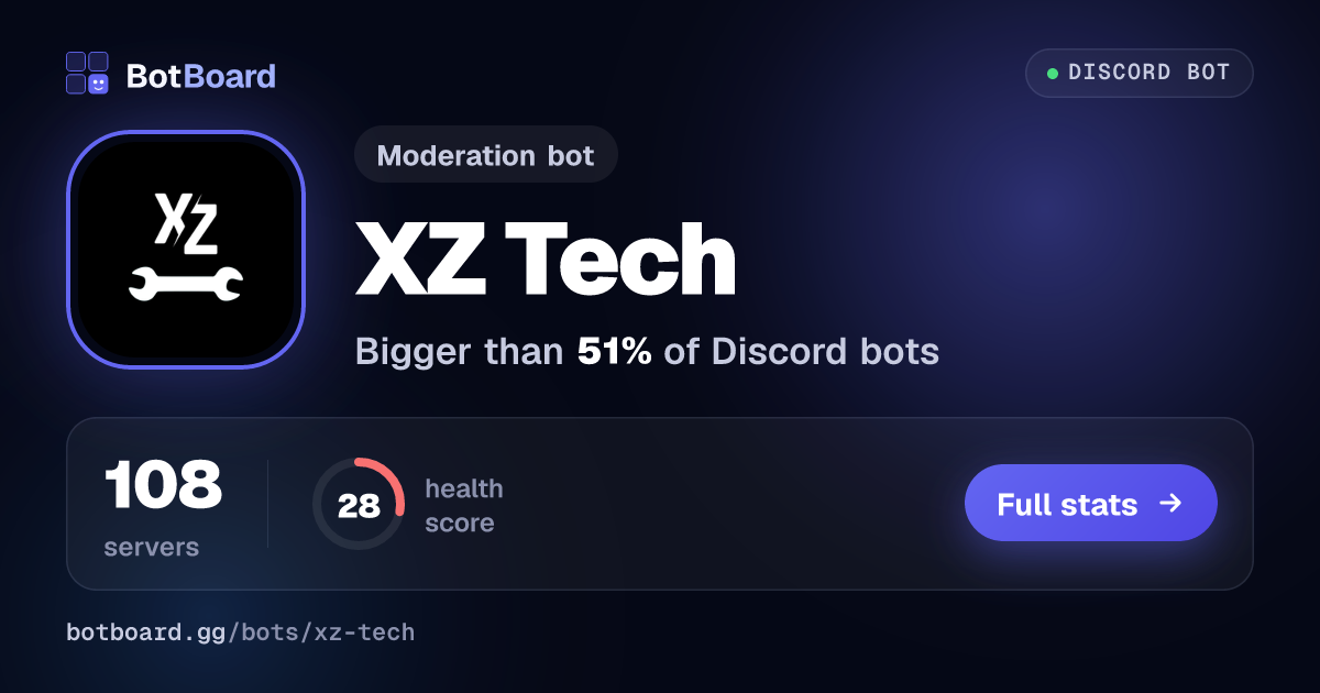 Share card for XZ Tech
