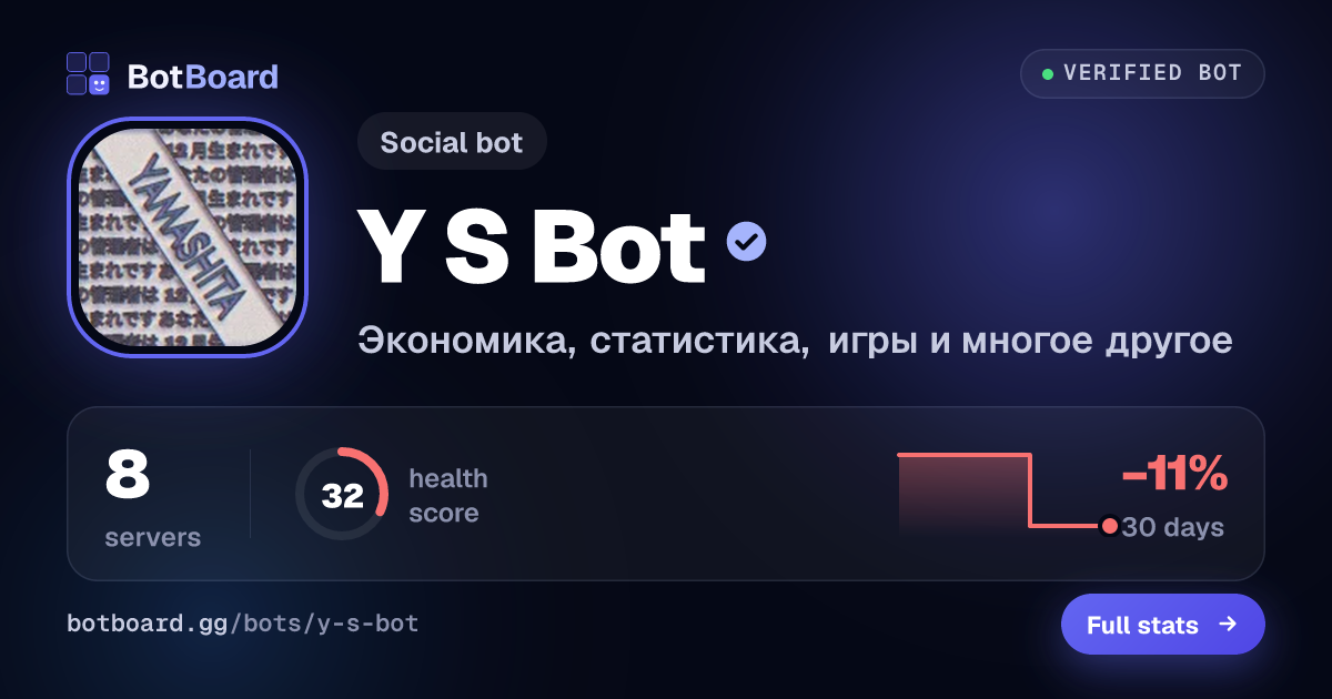 Share card for YᴀᴍᴀsʜɪᴛᴀBot