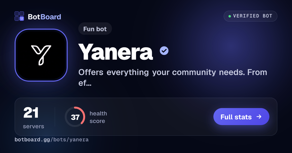 Share card for Yanera