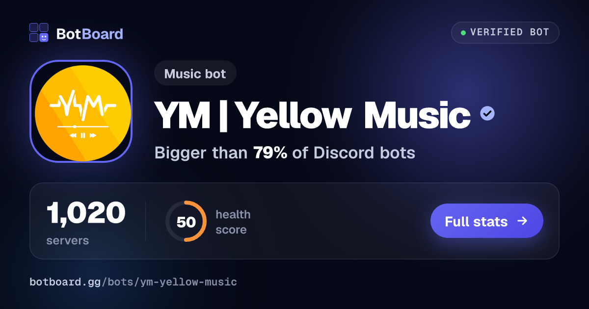 Share card for YM | Yellow Music
