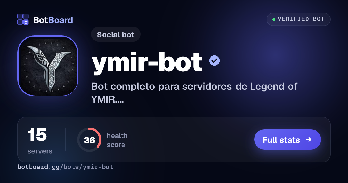 Share card for ymir-bot