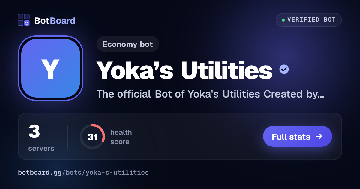 Share card for Yoka’s Utilities
