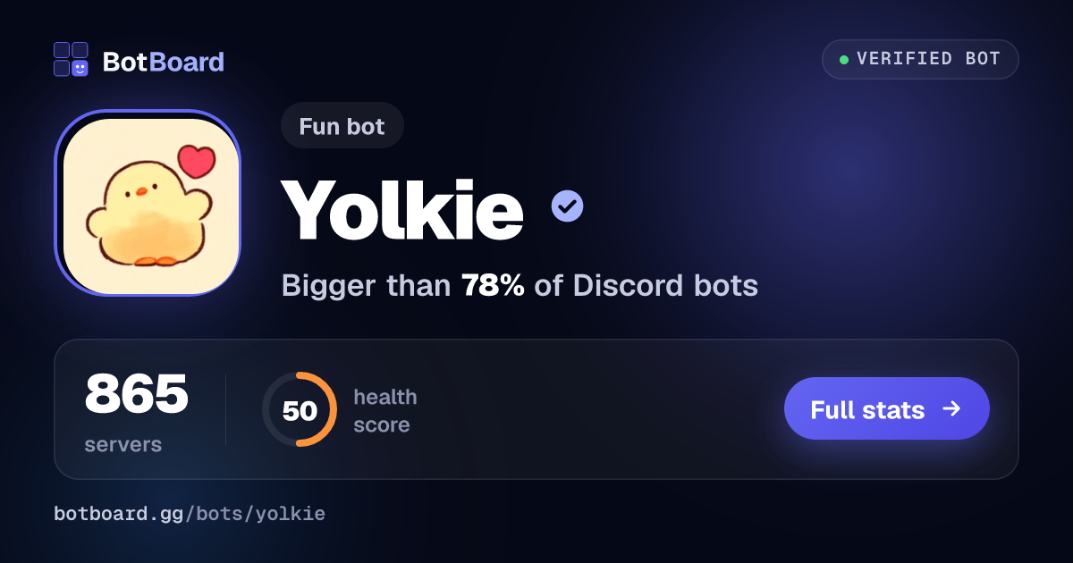 Share card for Yolkie