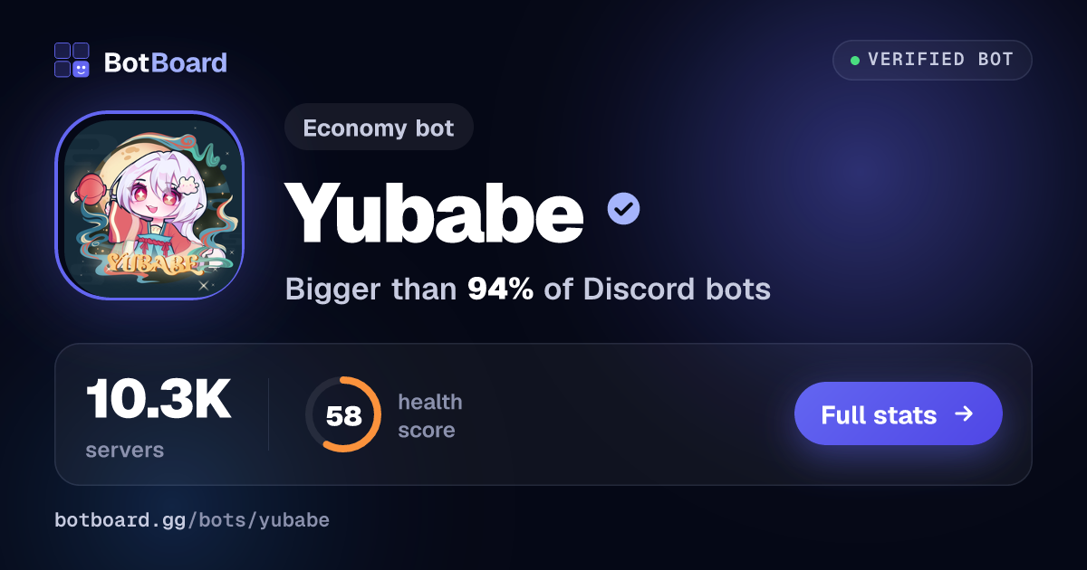 Share card for Yubabe