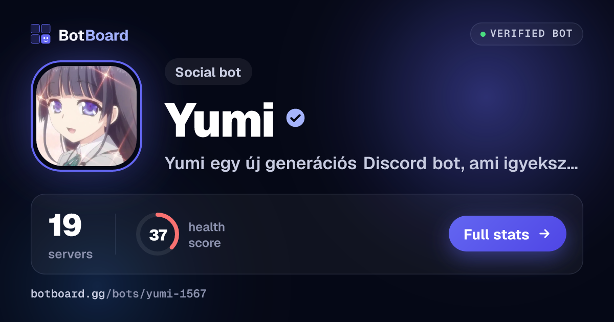 Share card for Yumi