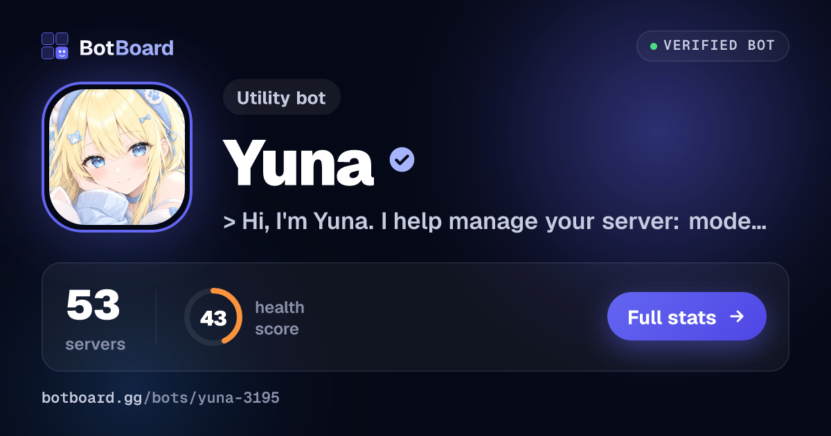 Share card for Yuna