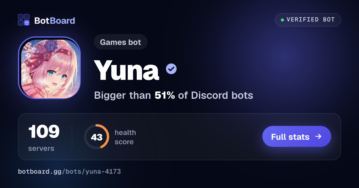 Share card for Yuna