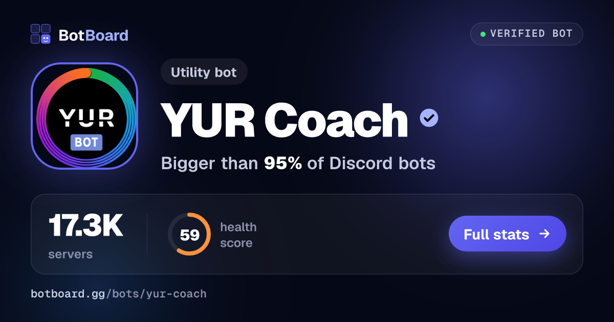 Share card for YUR Coach