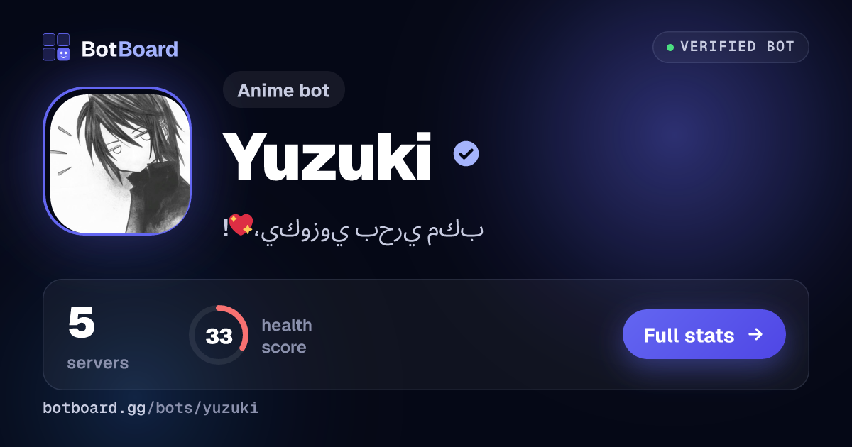 Share card for Yuzuki