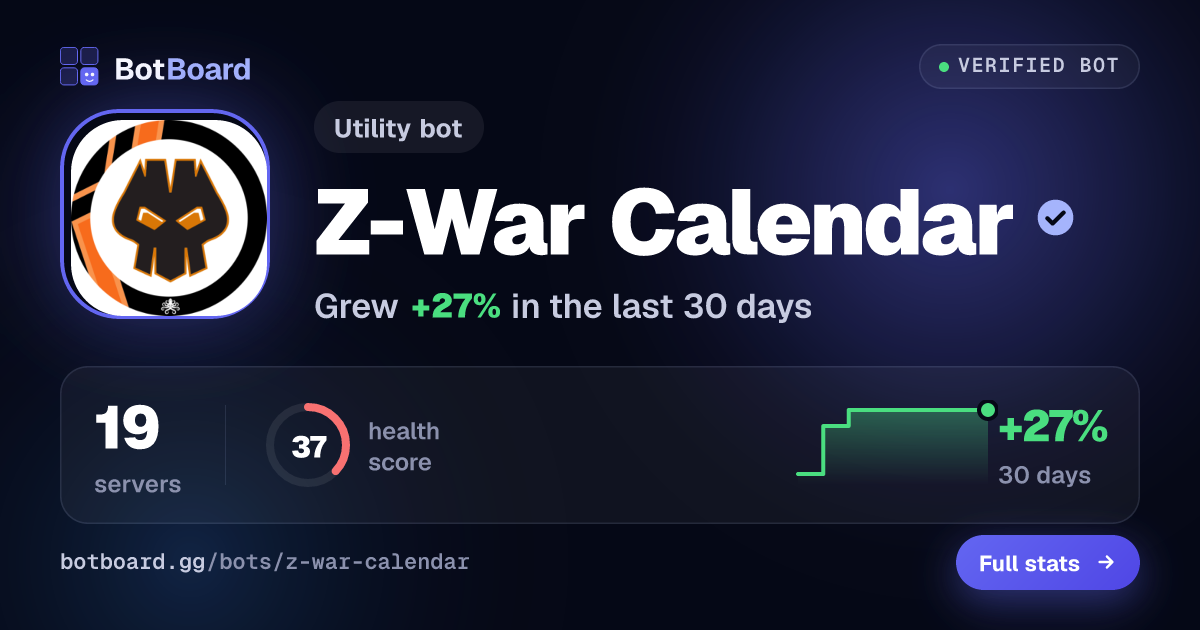 Share card for Z-War Calendar