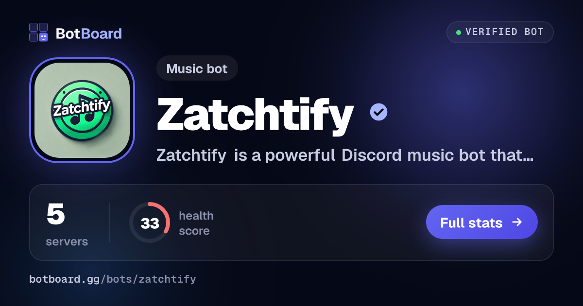 Share card for Zatchtify