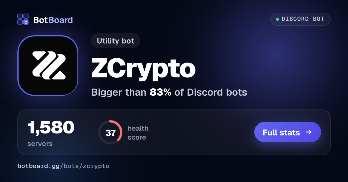 Share card for ZCrypto