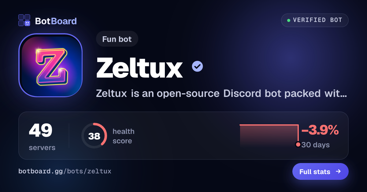 Share card for Zeltux