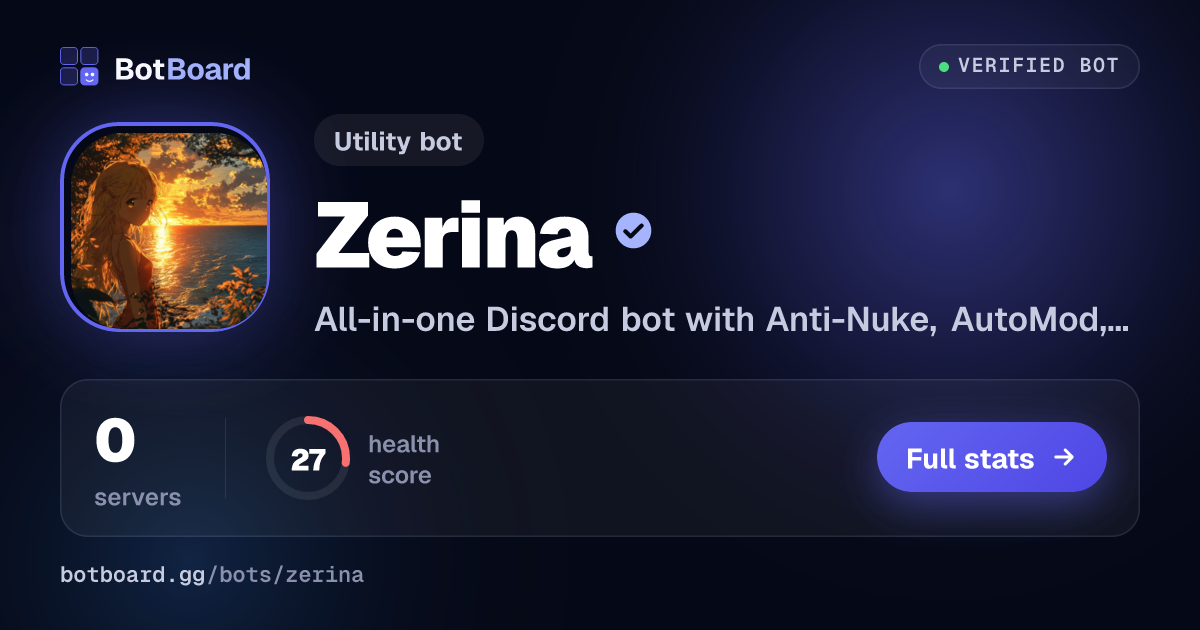 Share card for Zerina