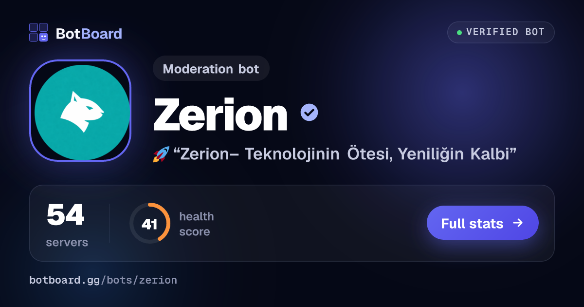 Share card for Zerion