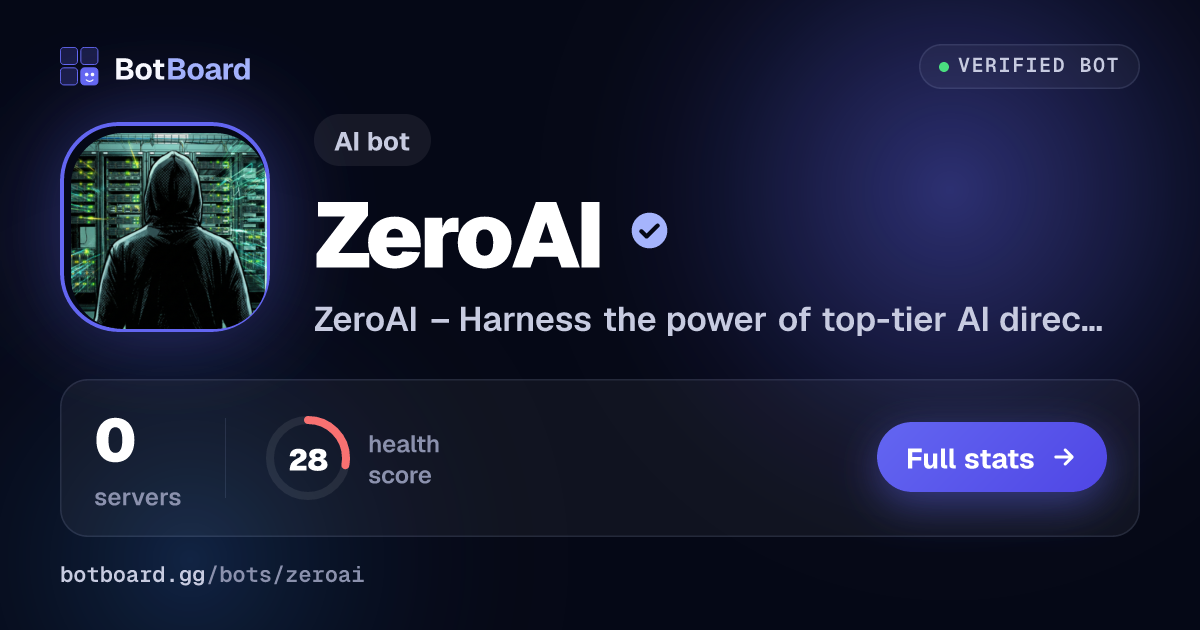 Share card for ZeroAI