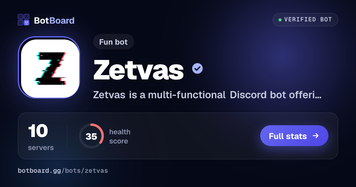 Share card for Zetvas